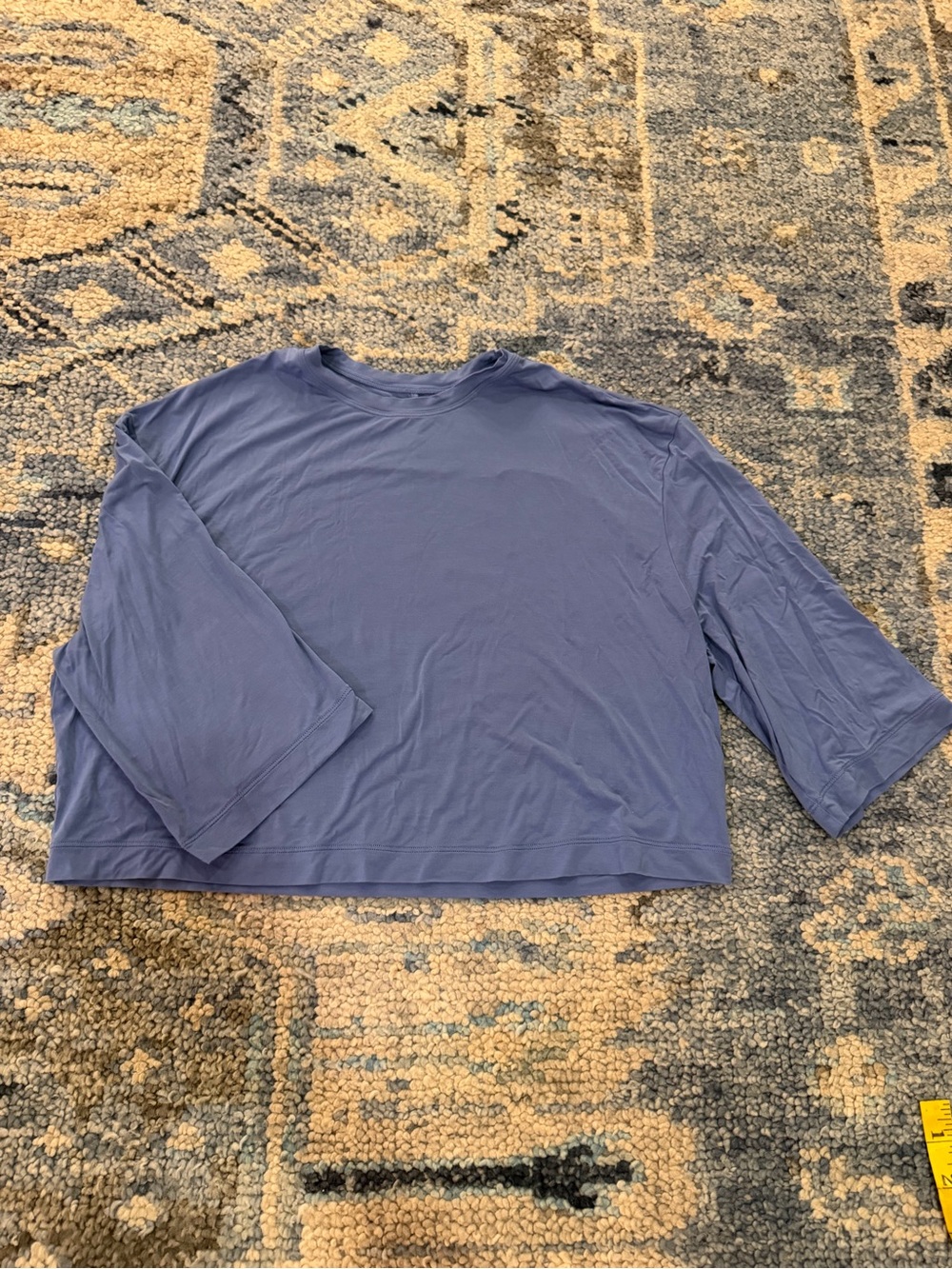 Lululemon Casual Boxy Sleeve crop Tee - Dusty Blue